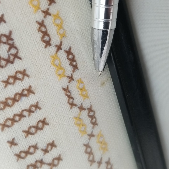 Vintage Cross-Stitch Sampler Glass Framed - Picture 12 of 13